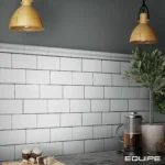 Equipe Masia Blanco Crackle fényes csempe 7,5x15 cm