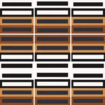 Equipe Bauhome Domino Warm matt dekorcsempe 20x20 cm