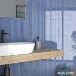 Equipe Costanova Praia Banyan Blue fényes csempe 5x20 cm