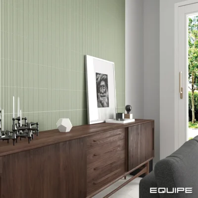 Equipe Costanova Onda Tansy Green matt csempe 5x20 cm