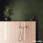 Equipe Wave Primrose Pink fényes csempe 12x12 cm