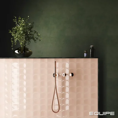 Equipe Wave Primrose Pink fényes csempe 12x12 cm