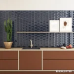 Equipe Wave Blue Reef fényes csempe 12x12 cm