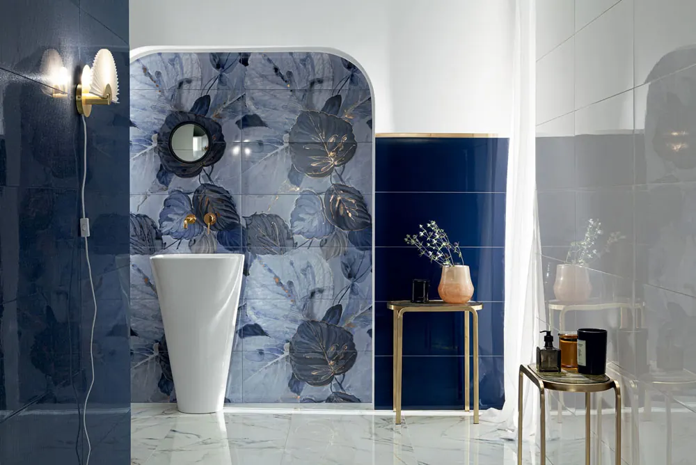 Tubadzin Blue Stone csempe, járólap, burkolat enteriőr