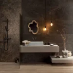 Tubadzin Grand Cave Brown csempe enteriőrben