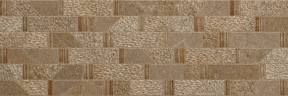 Emigres Terra Marrón fényes dekorcsempe 20x60 cm
