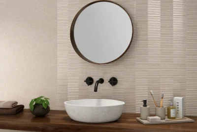 Emigres Wonder Wall Wonder Beige , Dec Wonder Beige fényes csempe 25x75 cm