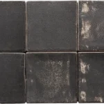 Equipe Altea Black fényes csempe 10x10 cm