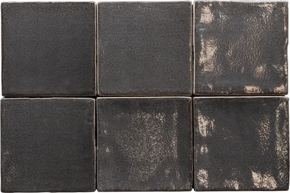 Equipe Altea Black fényes csempe 10x10 cm