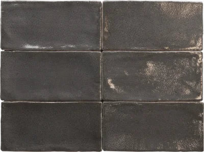 Equipe Altea Black fényes csempe 7,5x15 cm