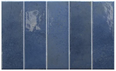 Equipe Bohemian Dark Blue fényes csempe 6x18,6 cm