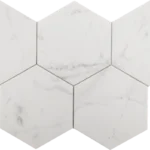 Equipe Carrara Hexagon matt járólap 17,5x20 cm