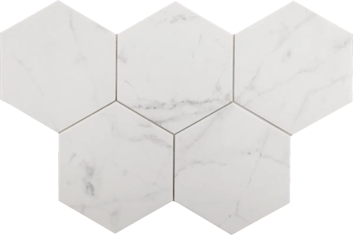 Equipe Carrara Hexagon matt járólap 17,5x20 cm