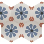 Equipe Coimbra Bella Blue matt dekorcsempe 17,5x20 cm