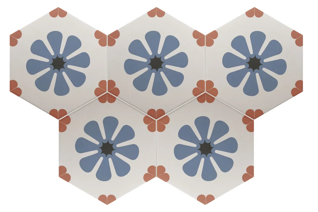 Equipe Coimbra Bella Blue matt dekorcsempe 17,5x20 cm