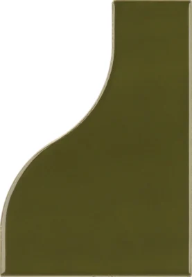 Equipe Curve Garden Green fényes csempe 8,3x12 cm