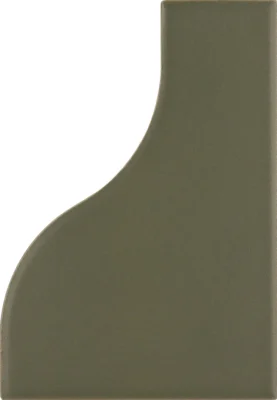 Equipe Curve Garden Green matt csempe 8,3x12 cm