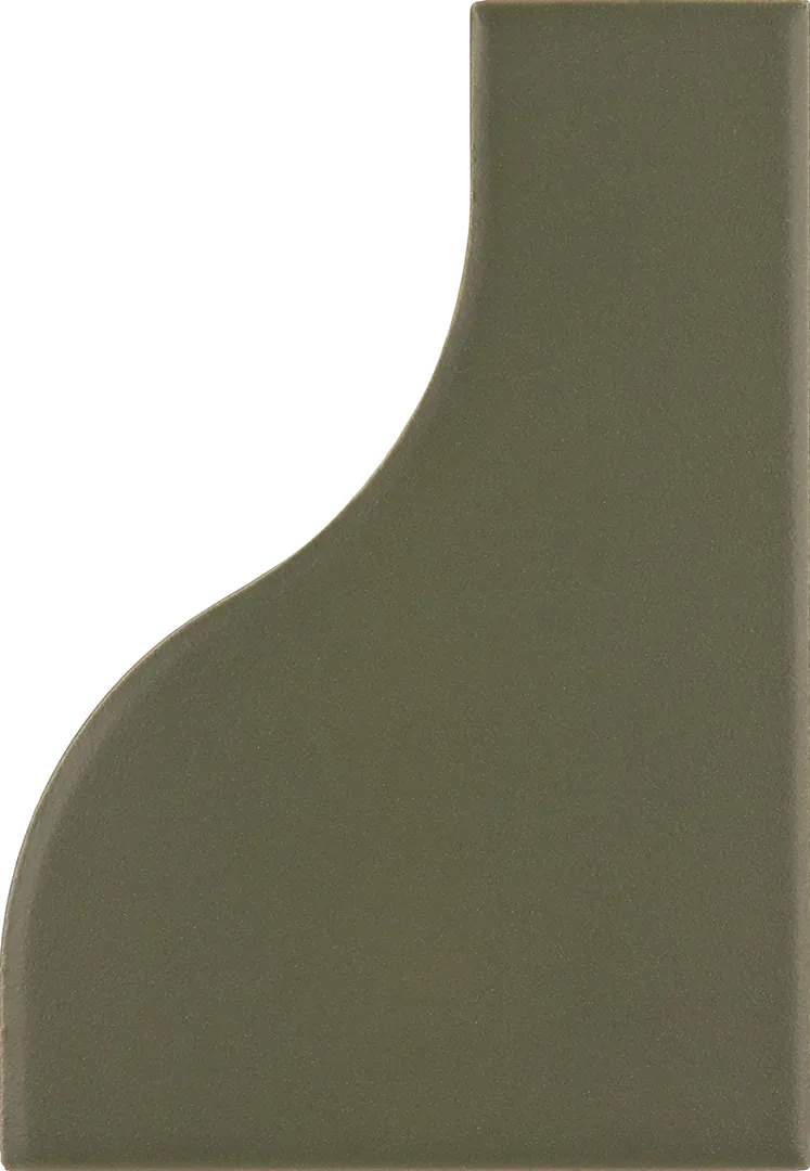 Equipe Curve Garden Green matt csempe 8,3x12 cm
