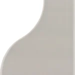 Equipe Curve Grey fényes csempe 8,3x12 cm