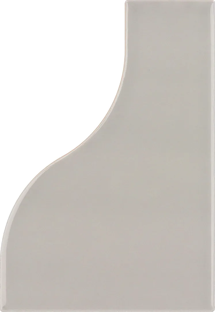 Equipe Curve Grey fényes csempe 8,3x12 cm