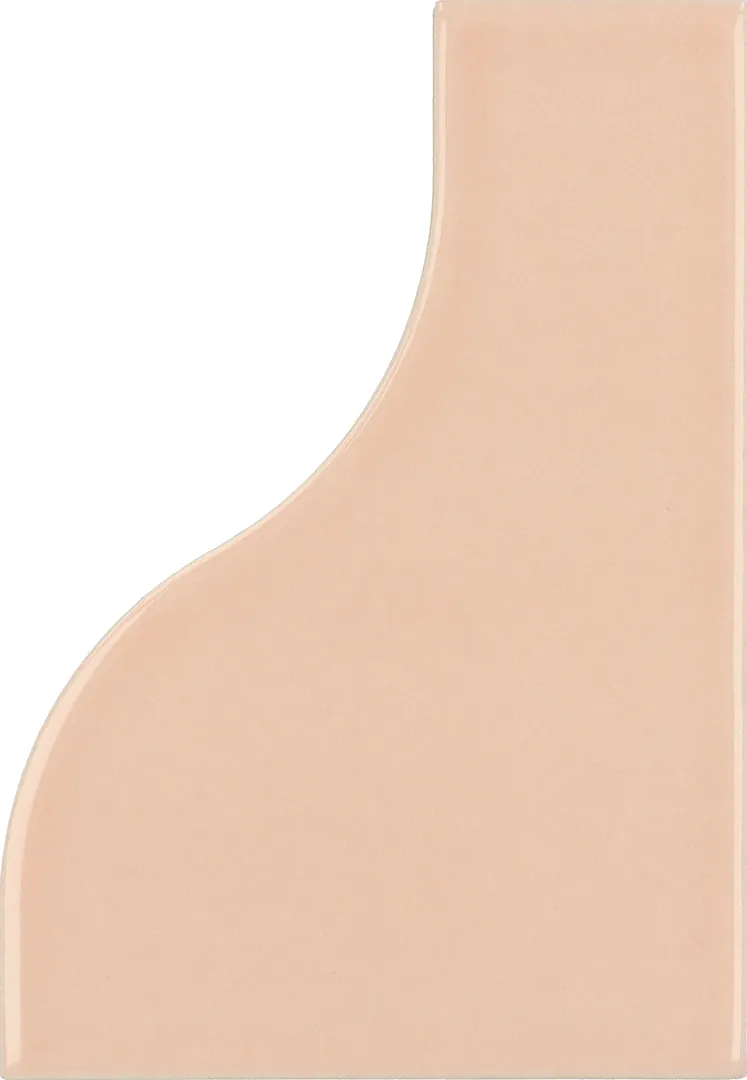 Equipe Curve Pink fényes csempe 8,3x12 cm