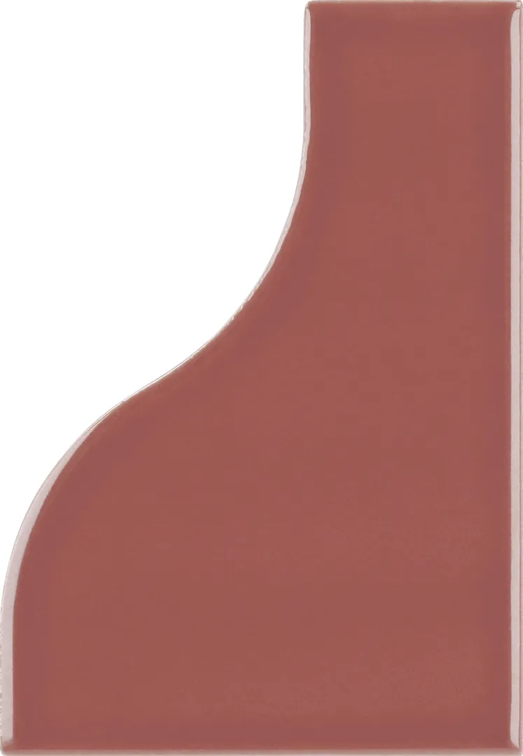 Equipe Curve Ruby Shade fényes csempe 8,3x12 cm