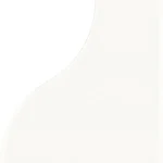 Equipe Curve White fényes csempe 8,3x12 cm