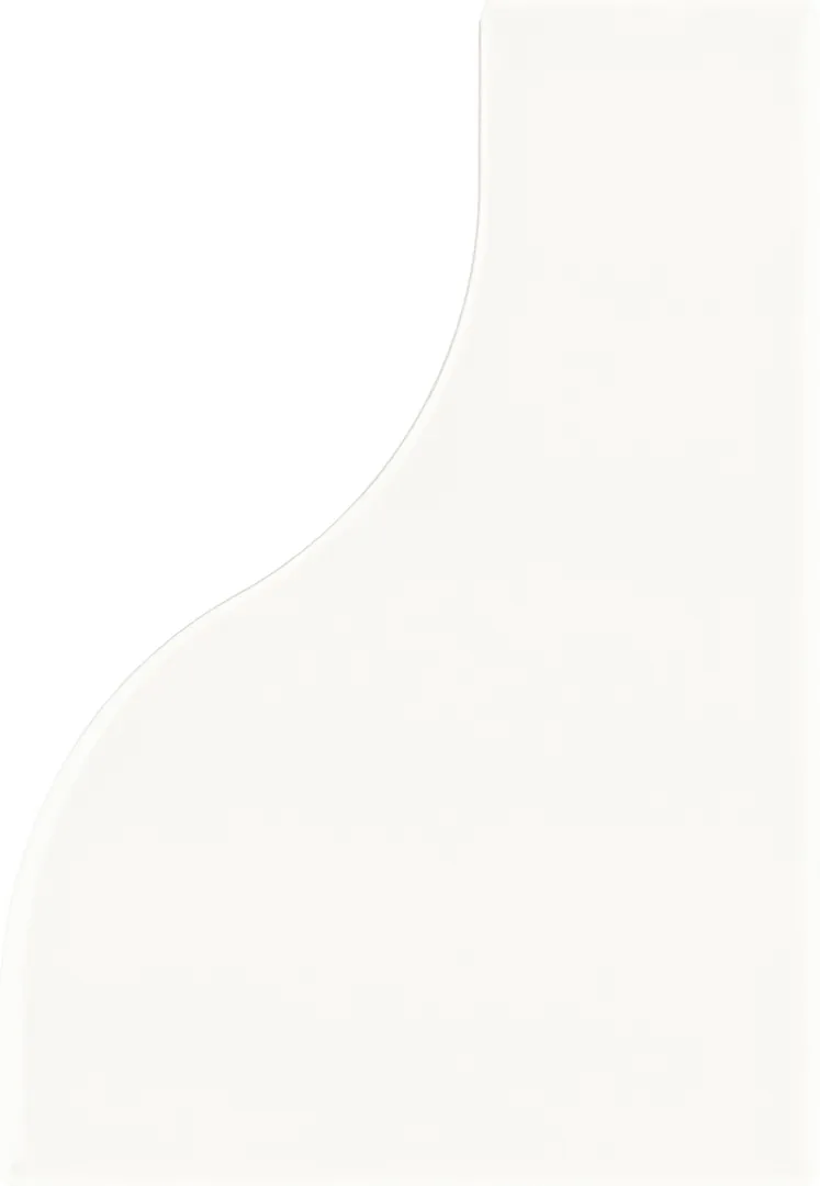 Equipe Curve White fényes csempe 8,3x12 cm