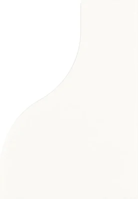 Equipe Curve White matt csempe 8,3x12 cm