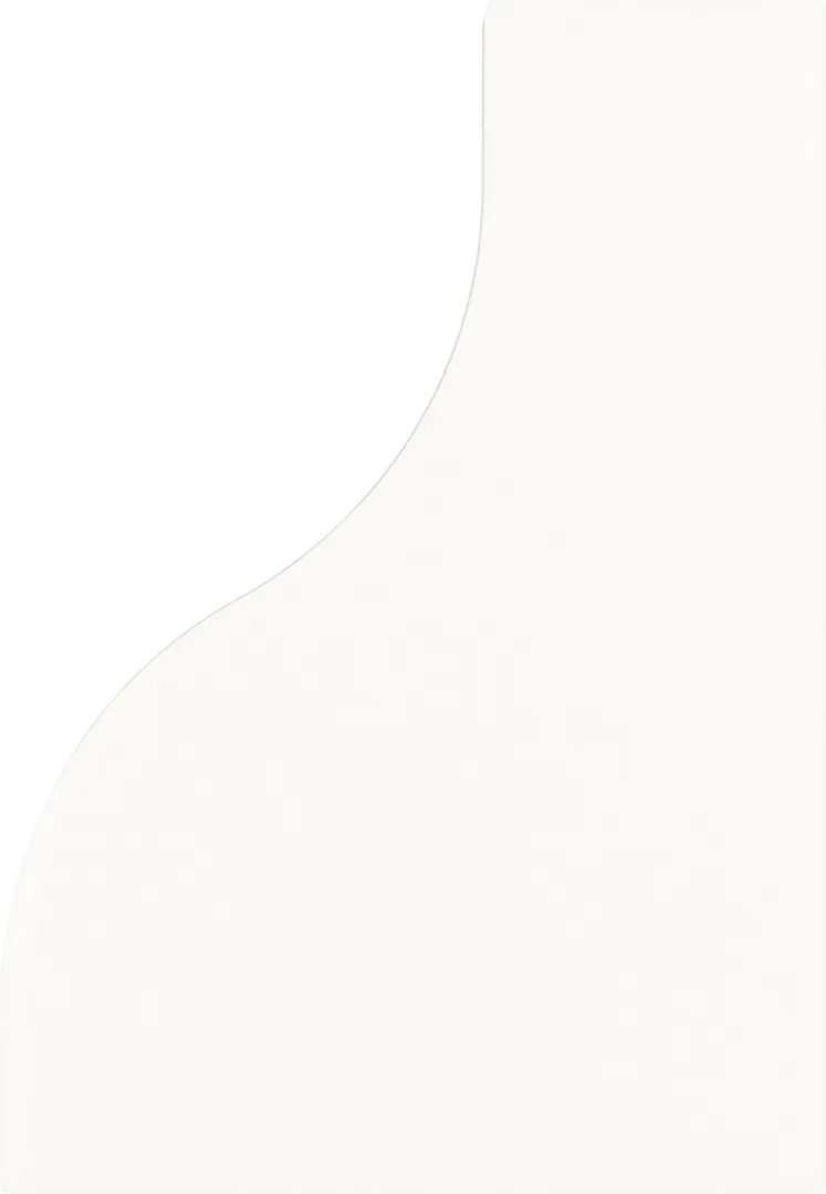 Equipe Curve White matt csempe 8,3x12 cm