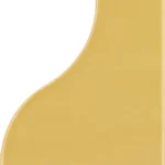 Equipe Curve Yellow fényes csempe 8,3x12 cm