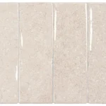 Equipe Dots White fényes csempe 5x15 cm