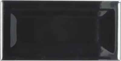 Equipe Evolution Inmetro Black fényes csempe 7,5x15 cm