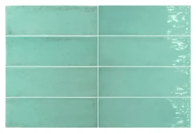 Equipe Fango Aquamarine fényes csempe 5x15 cm