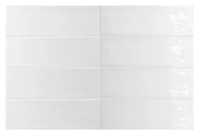 Equipe Fango Blanc fényes csempe 5x15 cm