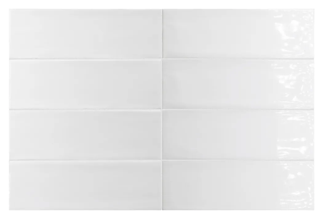 Equipe Fango Blanc fényes csempe 5x15 cm