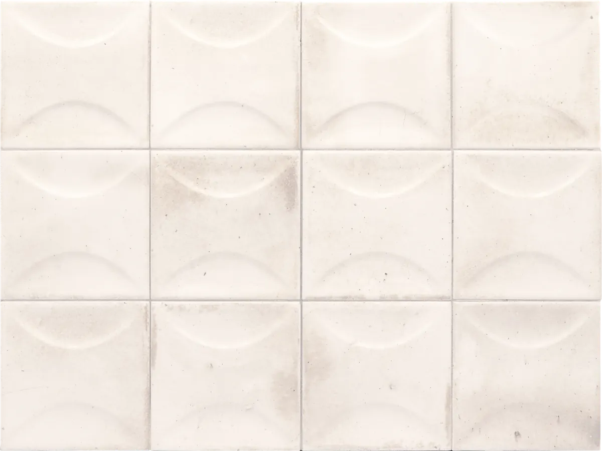 Equipe Hanoi Arco White fényes csempe 10x10 cm