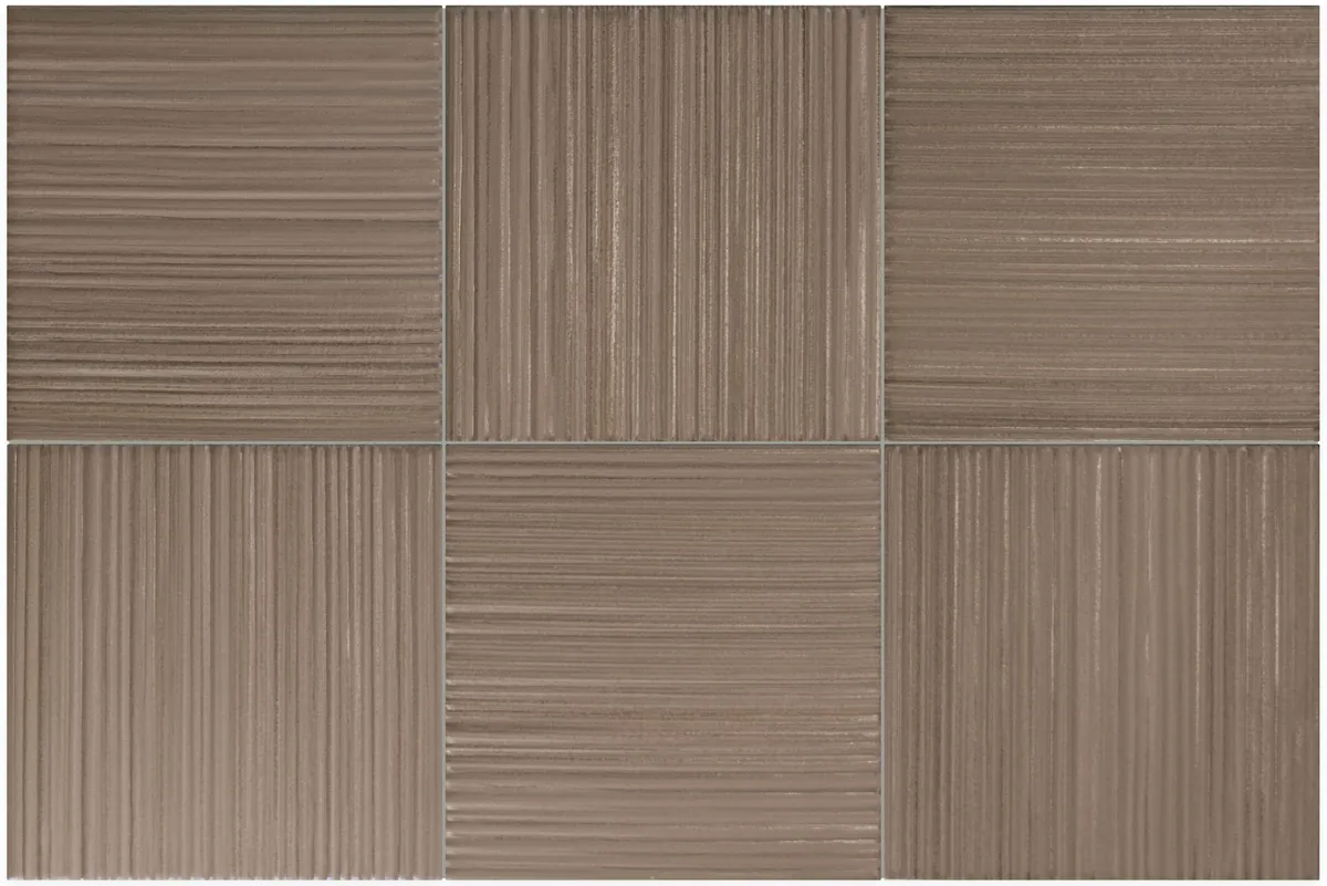 Equipe Hikari Decor Brown matt dekorcsempe 10x10 cm