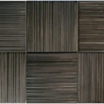 Equipe Hikari Decor Ebony matt dekorcsempe 10x10 cm