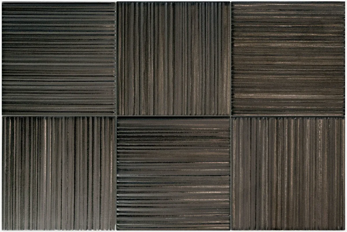 Equipe Hikari Decor Ebony matt dekorcsempe 10x10 cm
