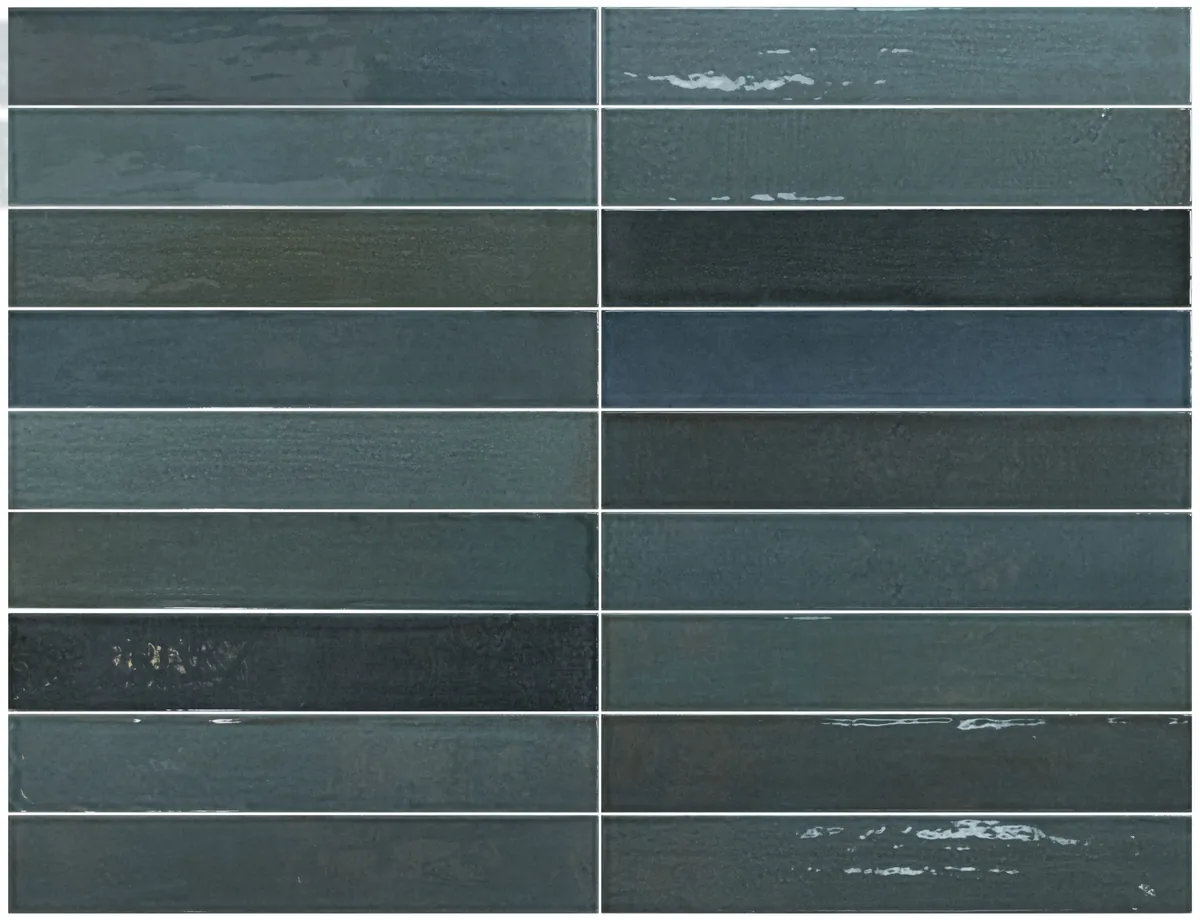 Equipe Isola Bluestone fényes csempe 5x30 cm