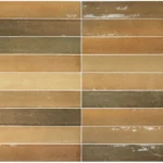 Equipe Isola Golden Glow fényes csempe 5x30 cm