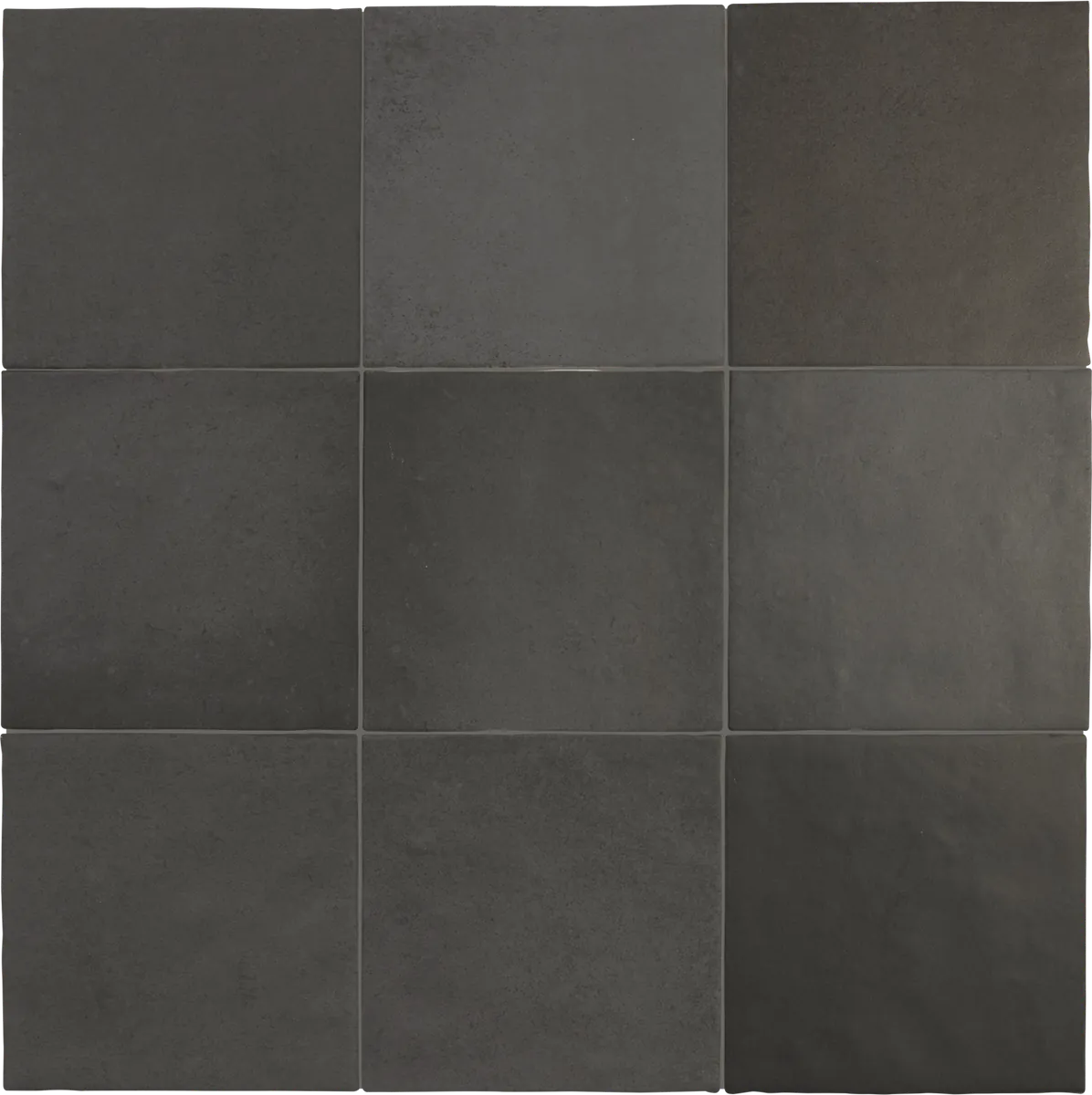 Equipe Magma Black Coal matt csempe 13,2x13,2 cm