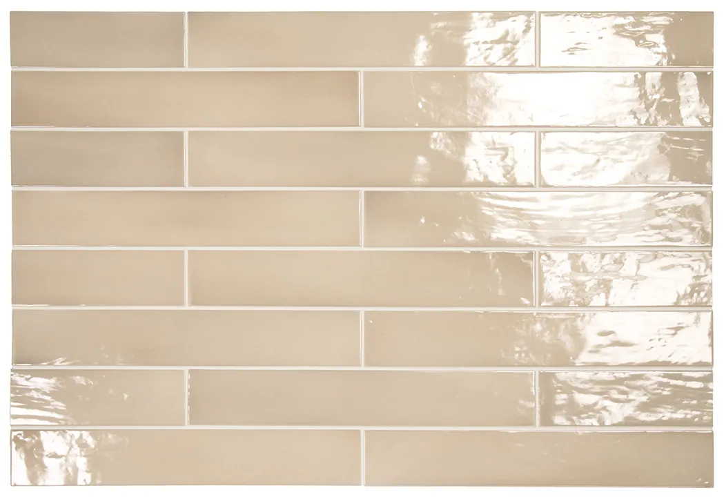 Equipe Manacor Beige Argile fényes csempe 6,5x40 cm