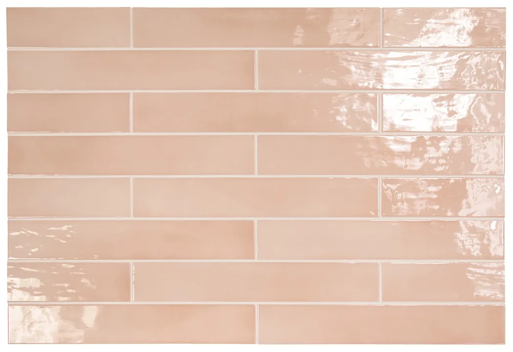 Equipe Manacor Blush Pink fényes csempe 6,5x40 cm