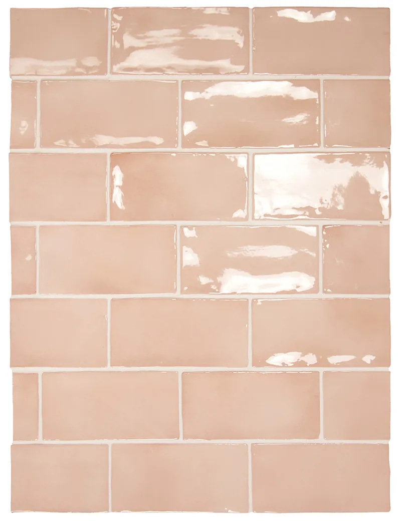 Equipe Manacor Blush Pink fényes csempe 7,5x15 cm