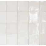 Equipe Manacor White fényes csempe 10x10 cm