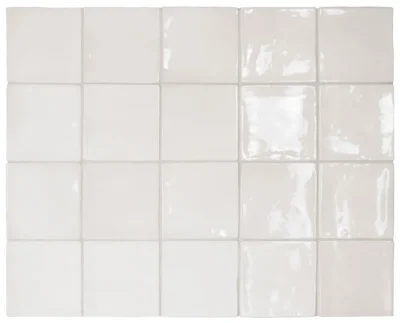 Equipe Manacor White fényes csempe 10x10 cm