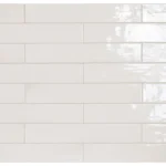 Equipe Manacor White fényes csempe 6,5x40 cm