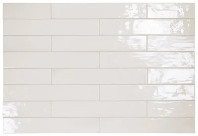 Equipe Manacor White fényes csempe 6,5x40 cm